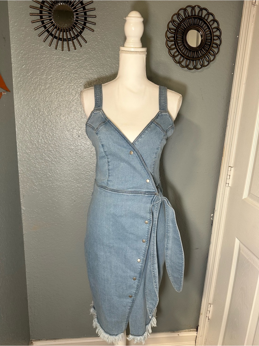 VENUS Light Blue Denim Dress